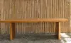  Product image 2 of the product “Natural Wood Table suar with wodden legs, 256cm length, 85cm widt, 78.5cm height. Table top 7cm thickness ”